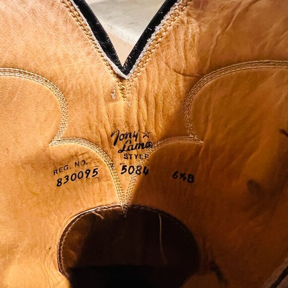 Vintage Women's Tony Lama Leather Western Cowboy Boots Size 6.5 B - Picture 13 of 16